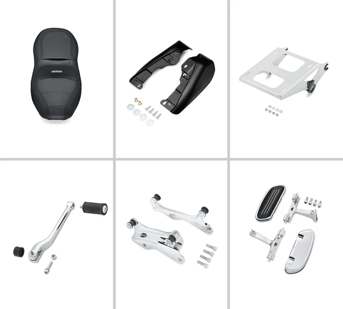 Harley-Davidson Long-Haul Accessory Package – Chrome | Fits ’24-later FLHX and FLTRX models