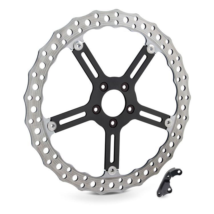 Arlen Ness 15" Jagged Big Brake Front Rotor For Harley Dyna / Softail 2006-2017