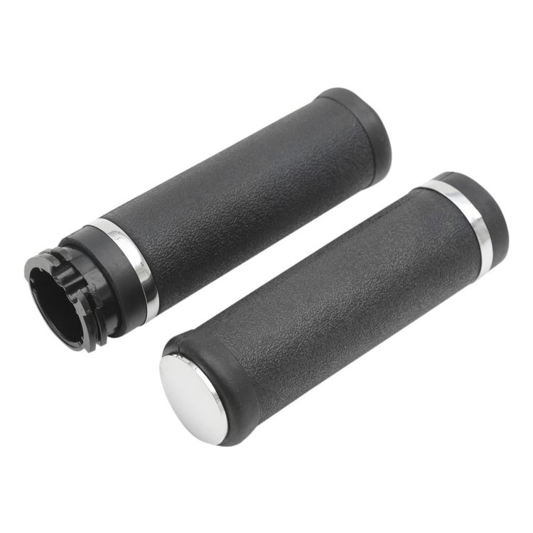 Drag Specialties Rubber Grips With Accent Rings For Harley