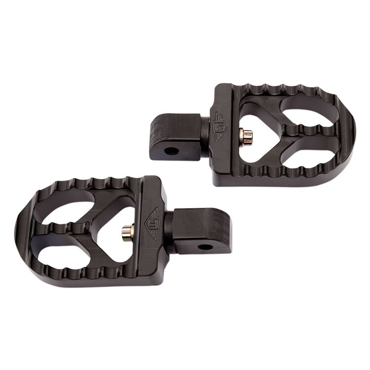 Joker Machine Short Adjustable Passenger Serrated Foot Pegs For Harley Softail 2018-2023