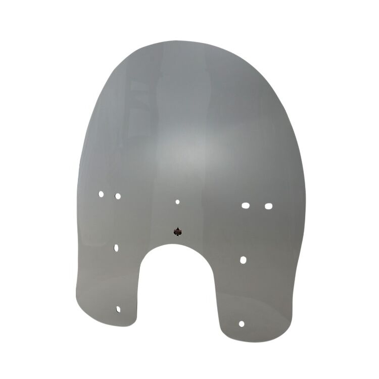 Klock Werks Billboard Flare Windshield For Harley Sportster / Dyna 1988-2022 Smoke / 19.5" Tall [Previously Installed]