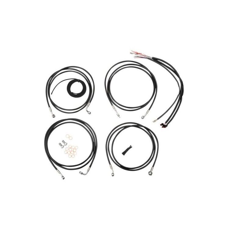 LA Choppers Plug and Play Handlebar Cable Brake Line And Wire Kit For Road Glide / Road King w/ ABS 2021-2023